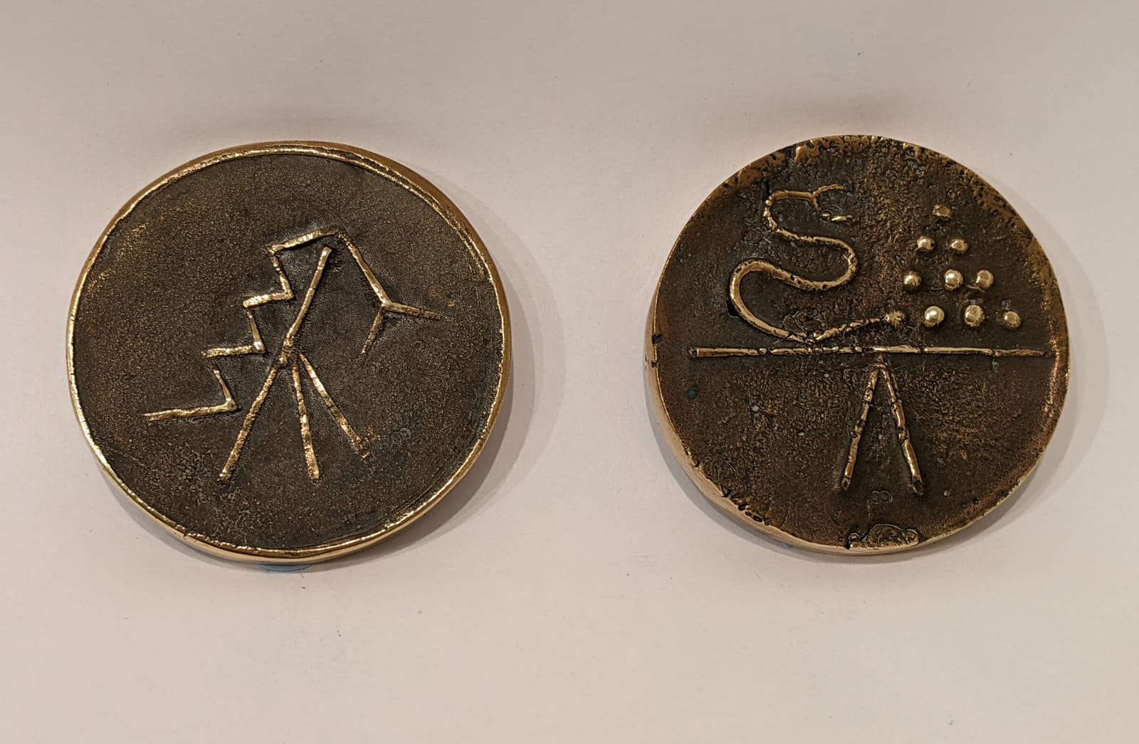 Geoffrey Clarke, Destruction of the Environment Series (Medal M7 & M8) ), 1973