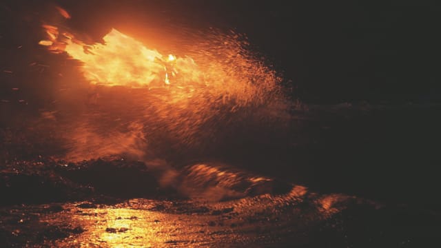 Julie Brook, Firestack, Winter, 2022