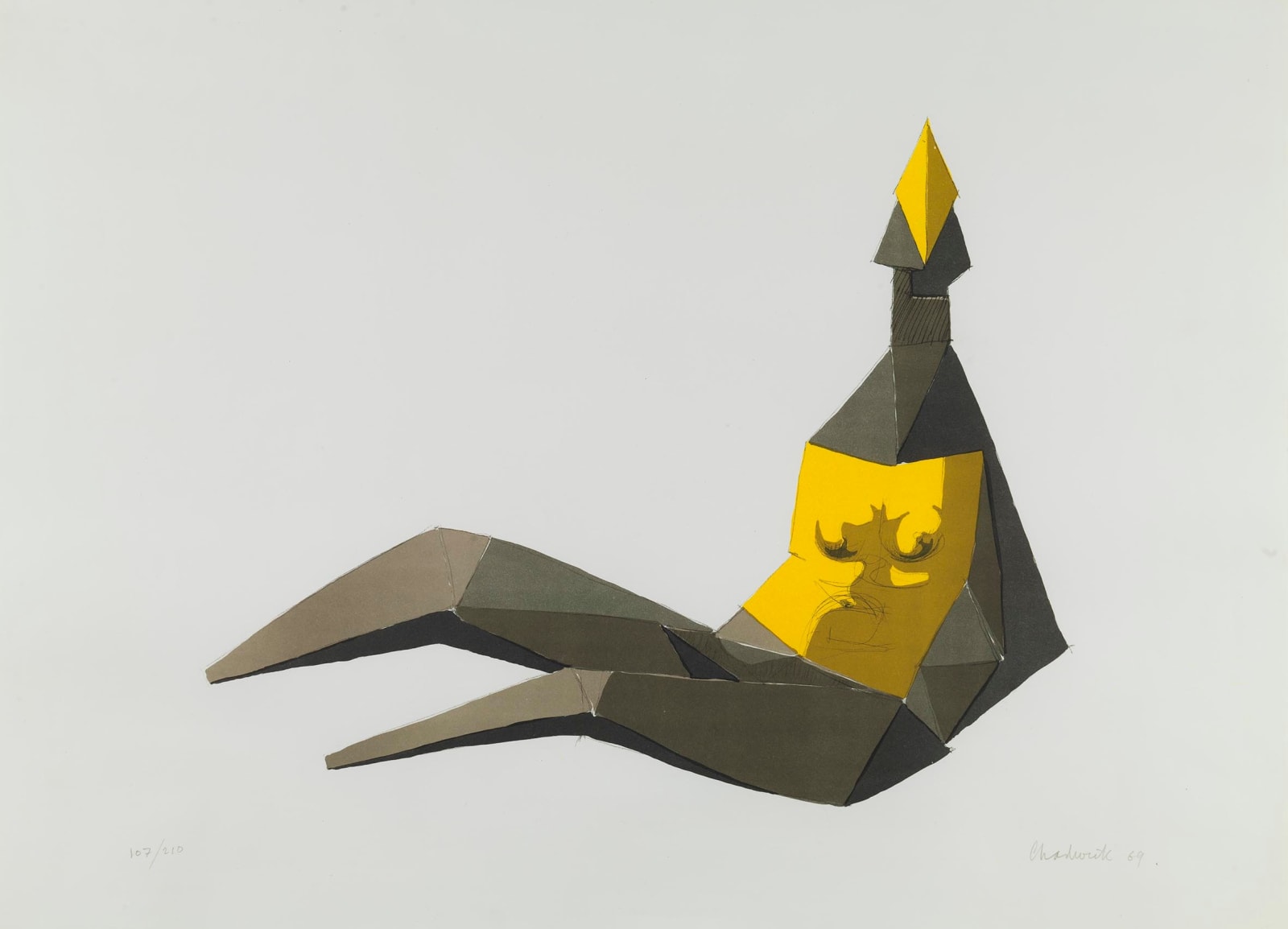 Lynn Chadwick, Seated Figure Sitting (Elektra) (L21), 1969