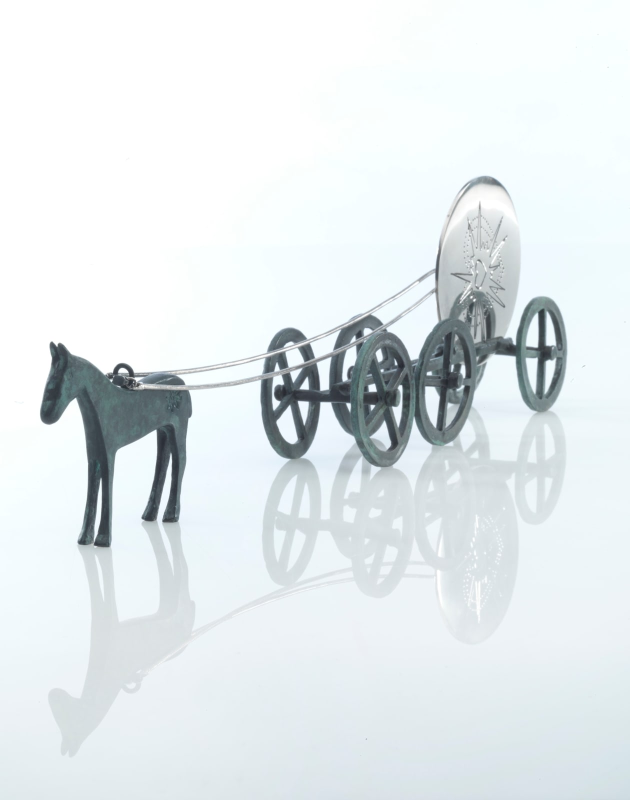 Lorraine Robbins, Celestial Chariot with two Pendants, 2014