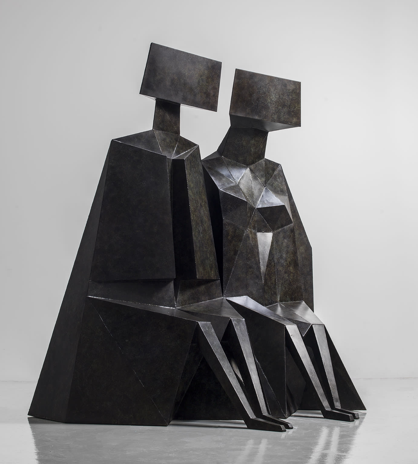 Lynn Chadwick, Sitting Couple (C93), 1989