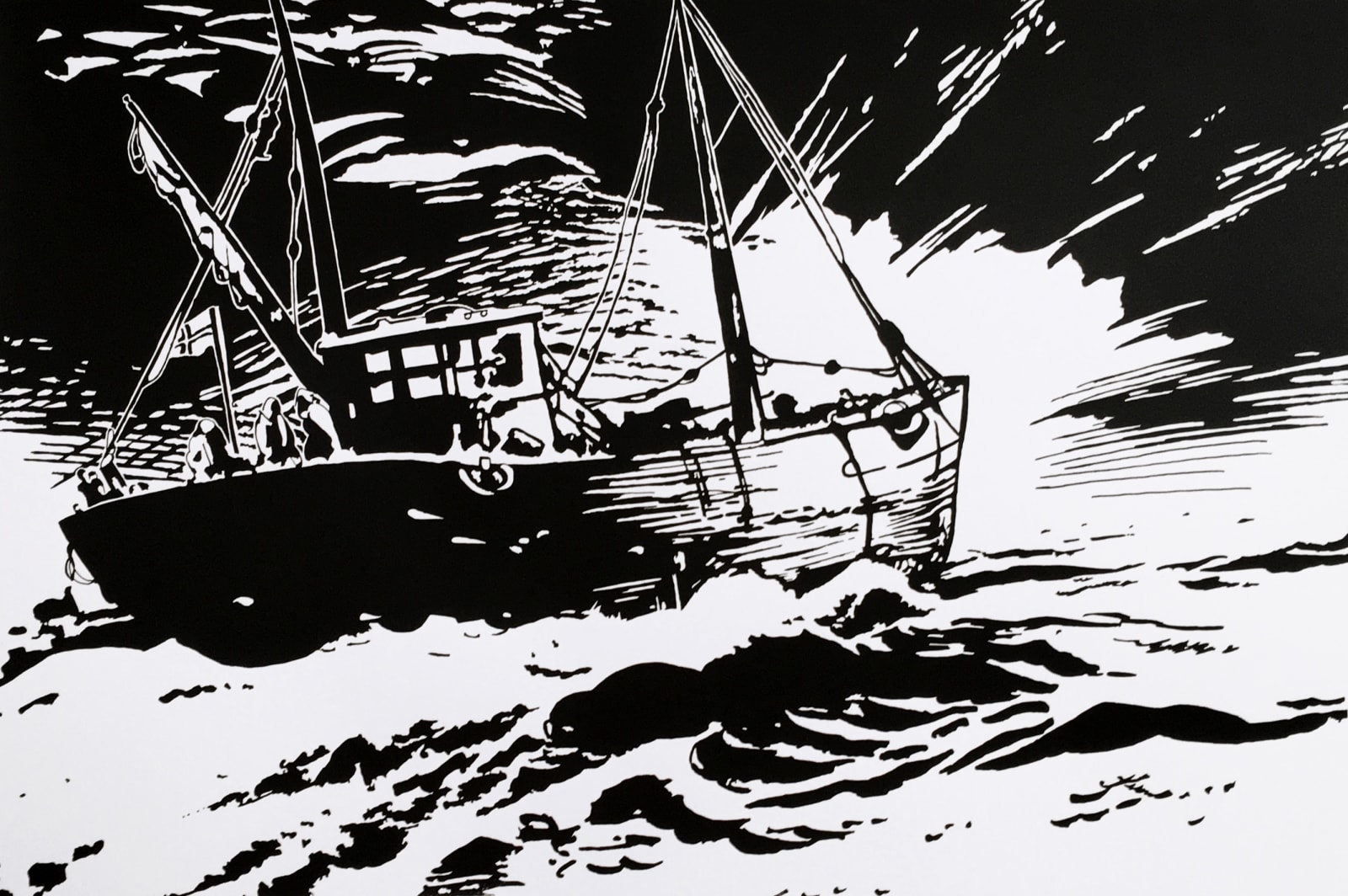 David Mach RA, Offshore, 2018