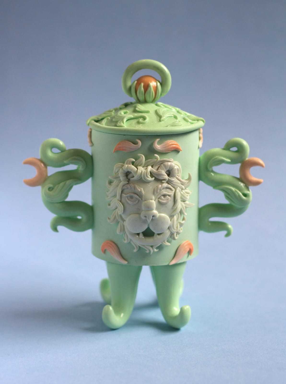 Hannah Lim, Jade Lion Snuff Bottle, 2024