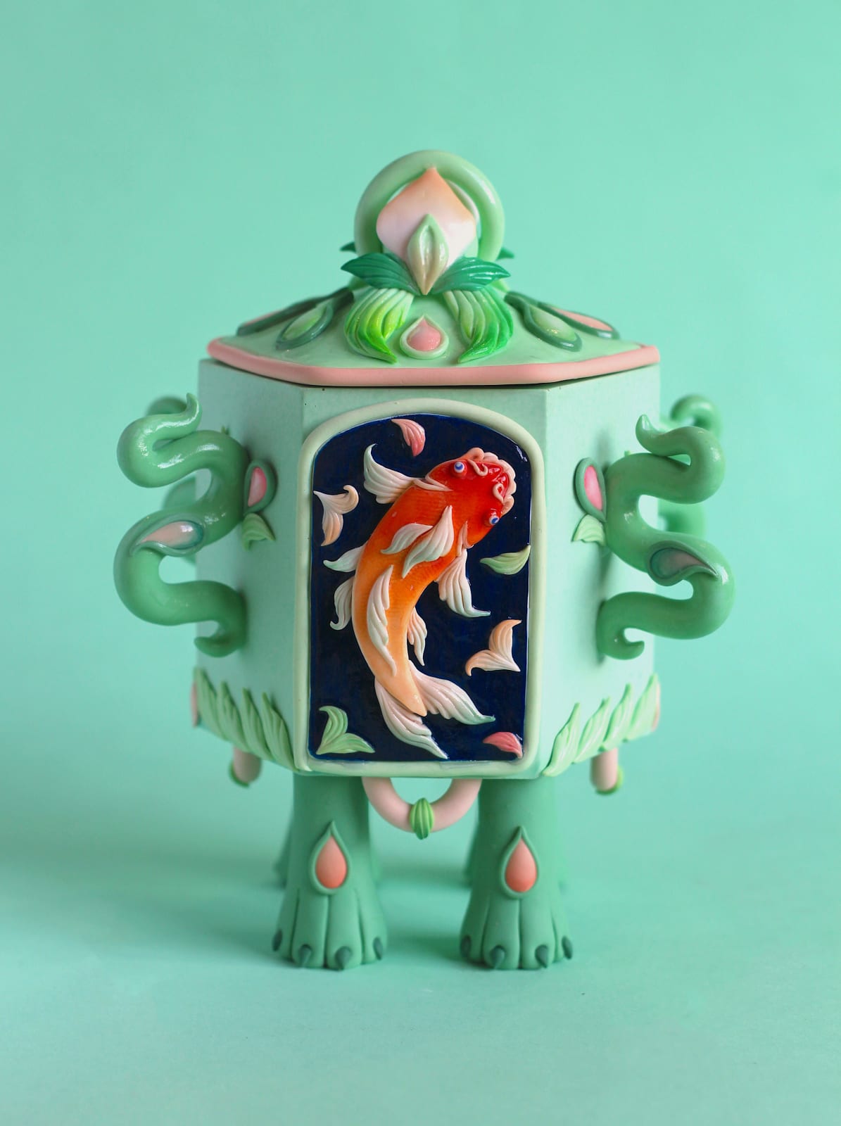 Hannah Lim, Magic Koi Snuff Bottle, 2024
