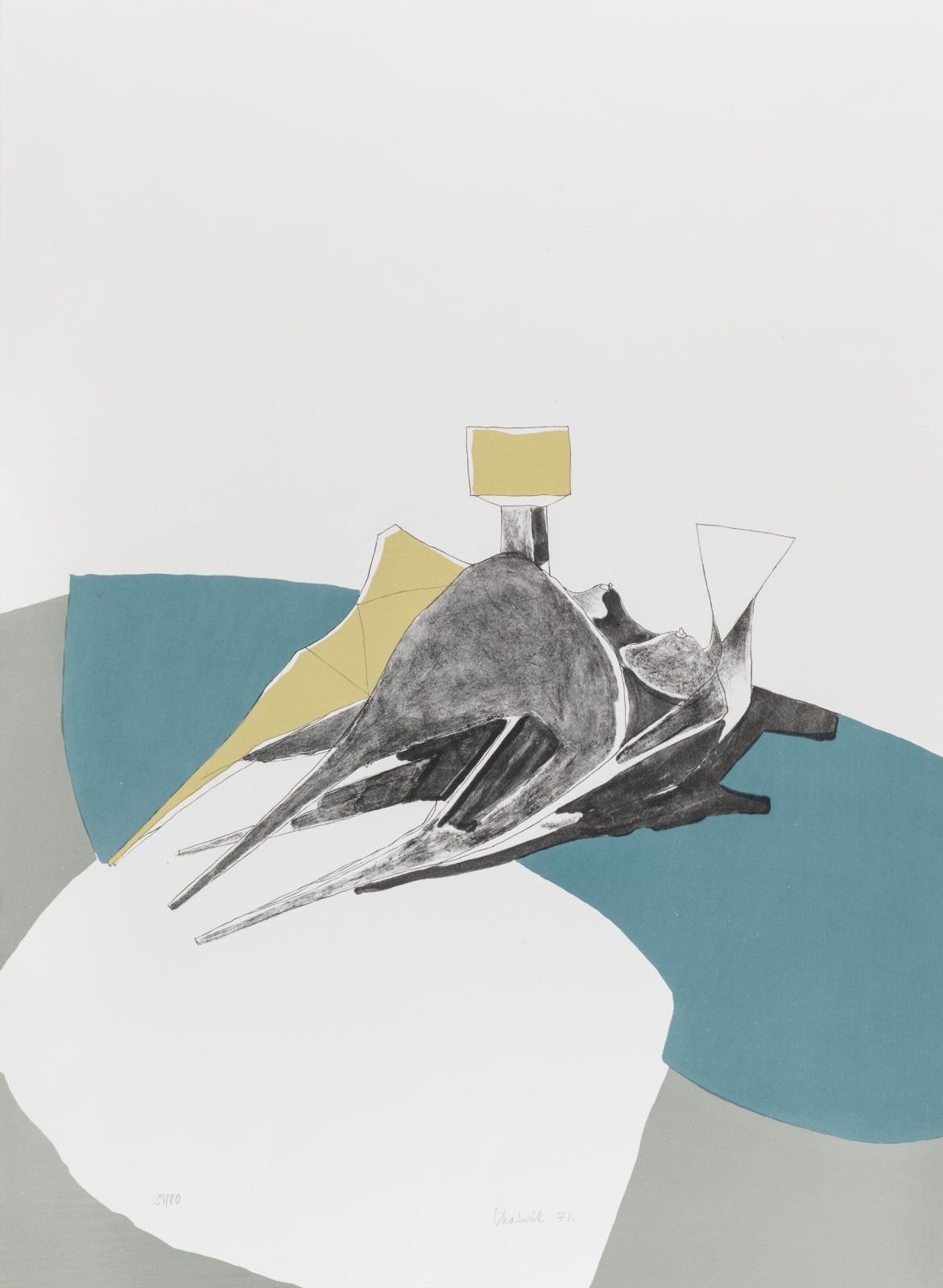 Lynn Chadwick, Homage to Picasso (With Gold) , 1971