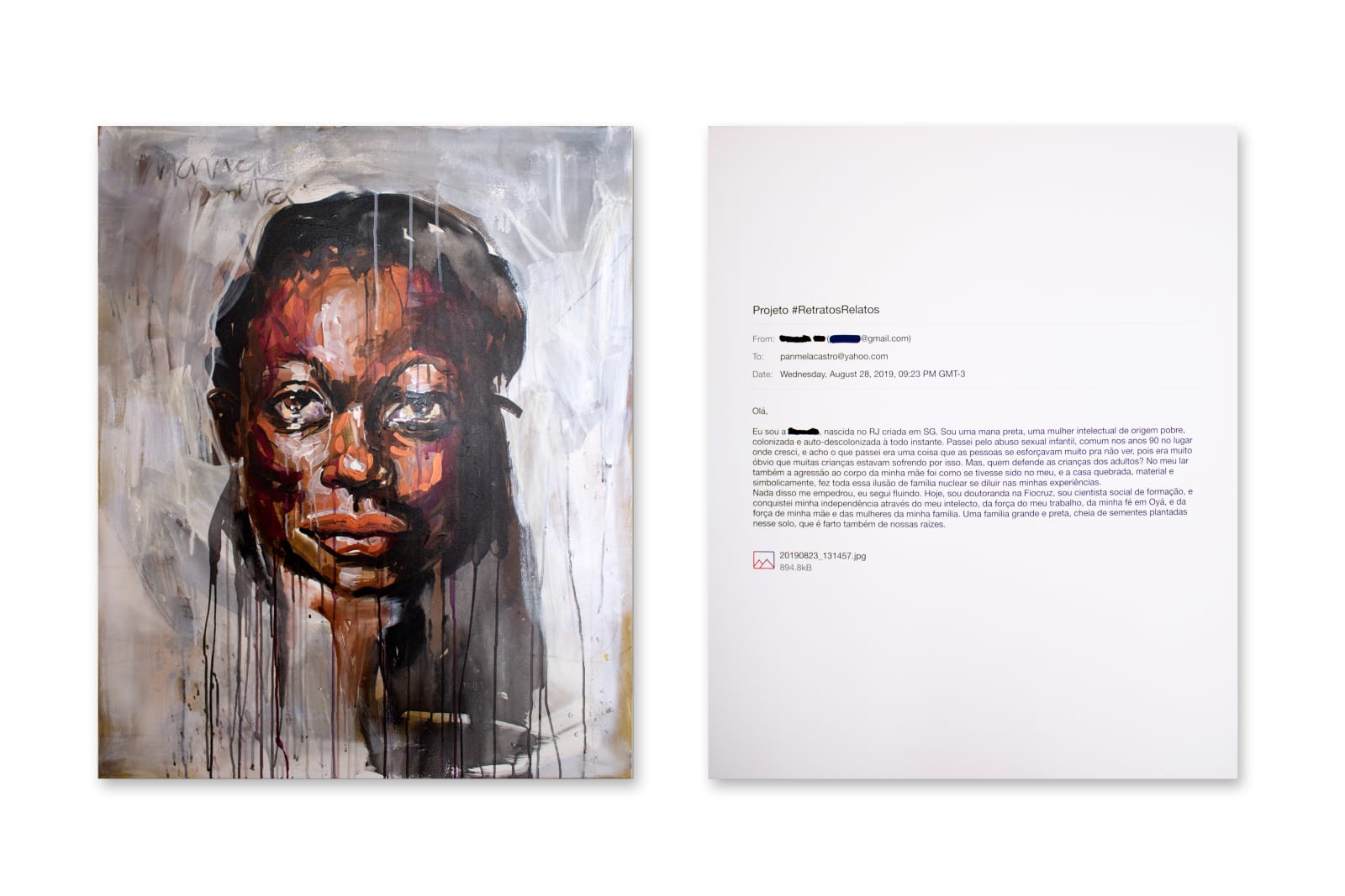 Panmela Castro, Pamella Liz, Portraits Reports series, 2019