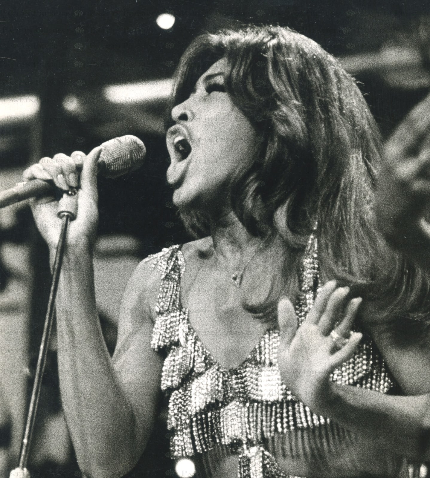 Peter Beard, Tina Turner in Full Voltage – Schaefer Music Festival, Central Park, NYC 1971 (Peter Beard / Terry Southern Collection), 1971