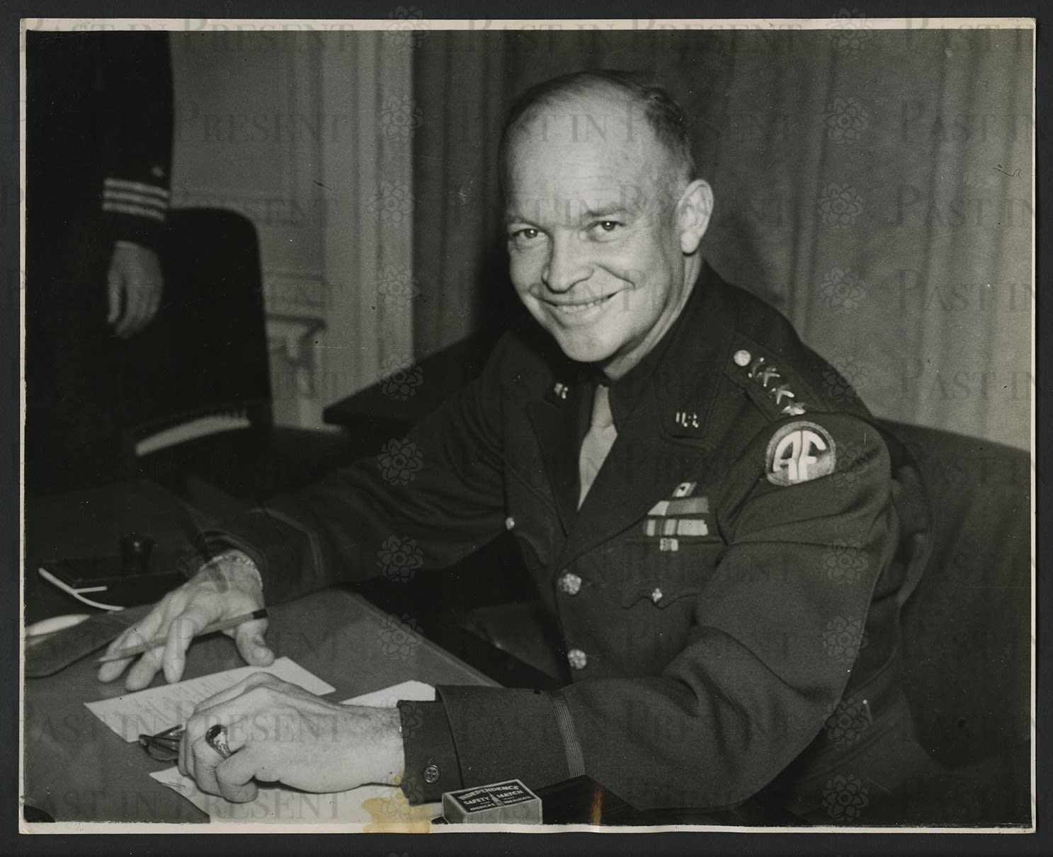 "Invasion Chief Is Here" General Eisenhower Supreme C.-in-C. of the Allied Invasion Forces, London, 1944