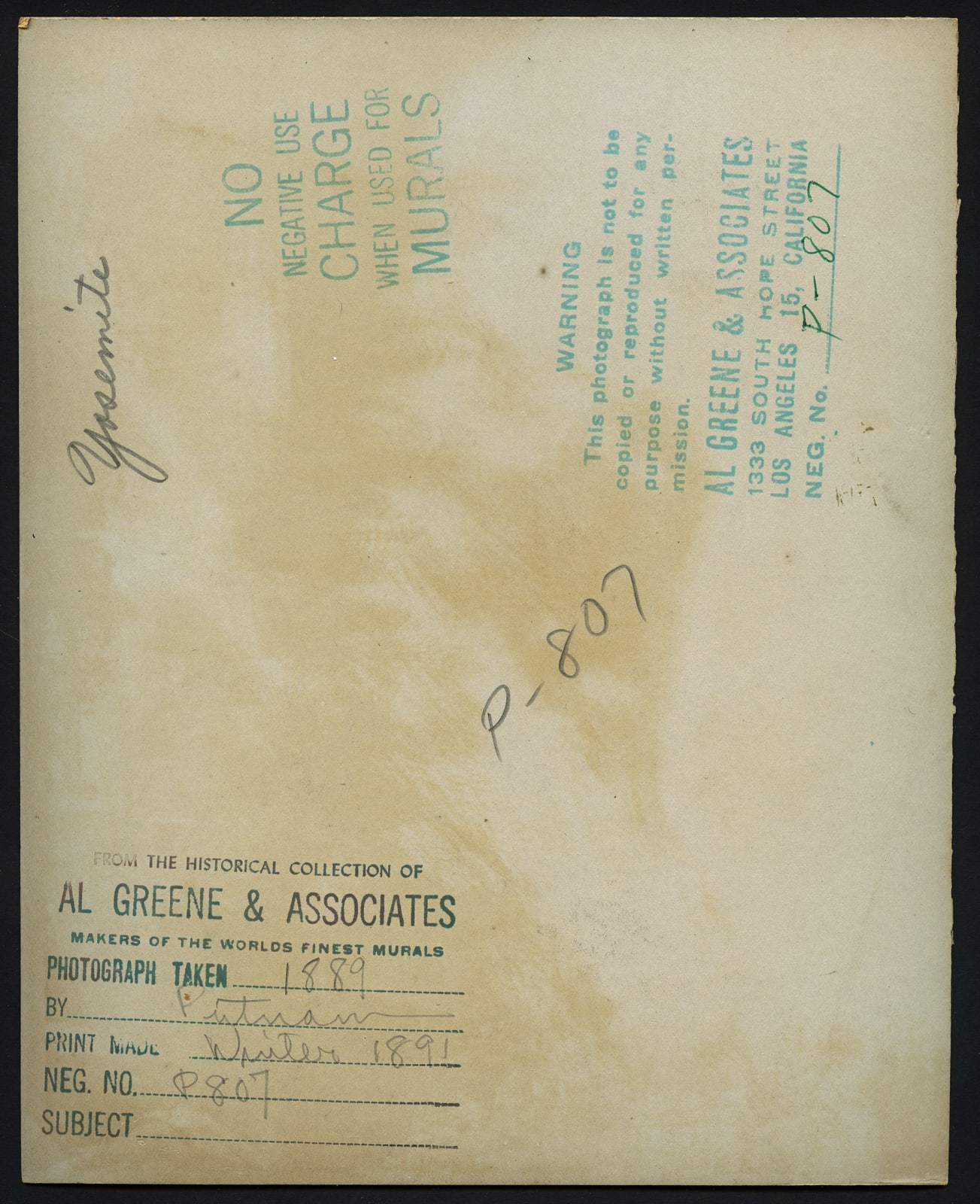 John R. Putnam, Nevada Falls, Yosemite National Park, c.1889, 1889