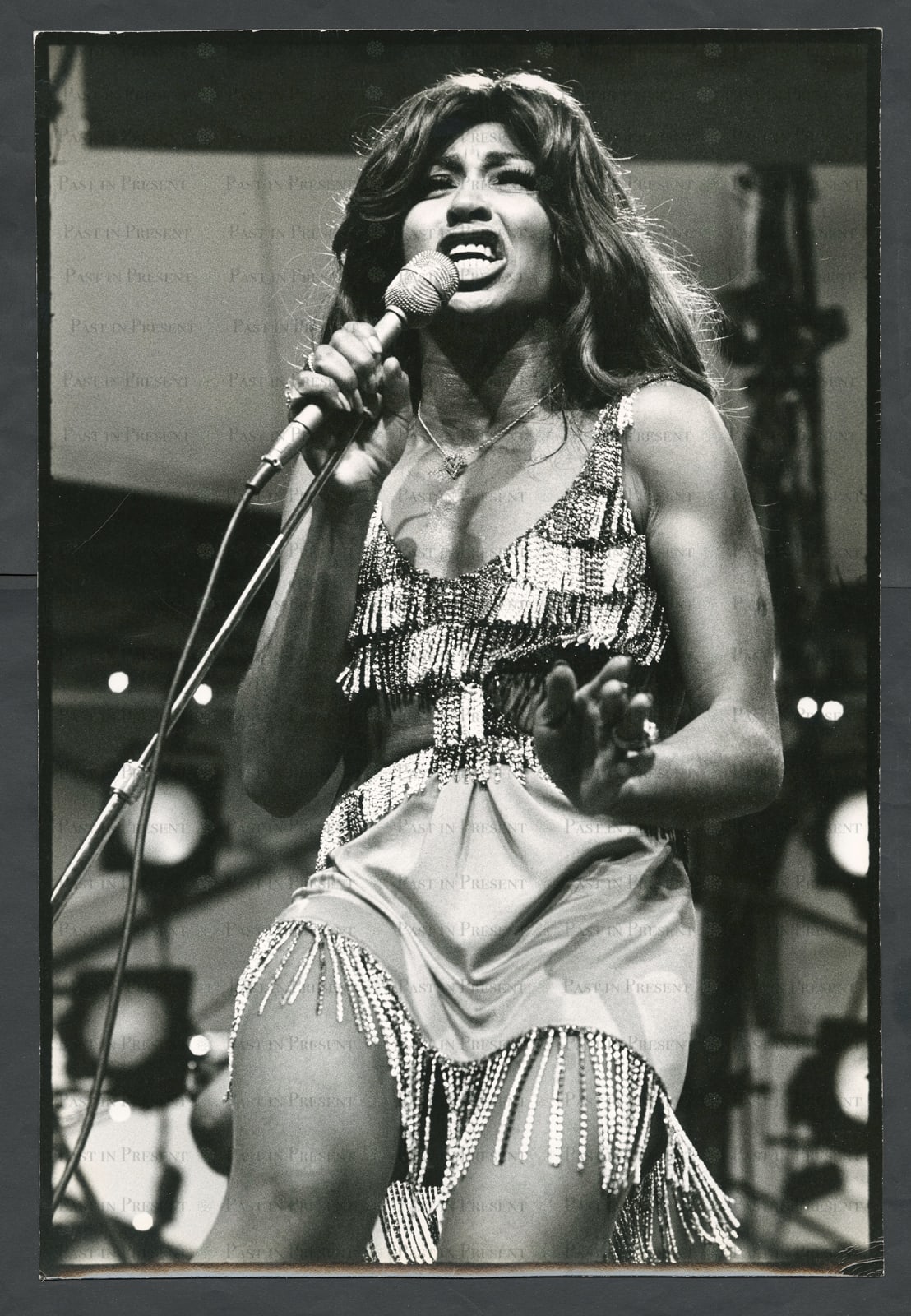 Peter Beard, Tina Turner Ignites the Stage – Schaefer Music Festival, Central Park, NYC 1971 (Peter Beard / Terry Southern Collection), 1971