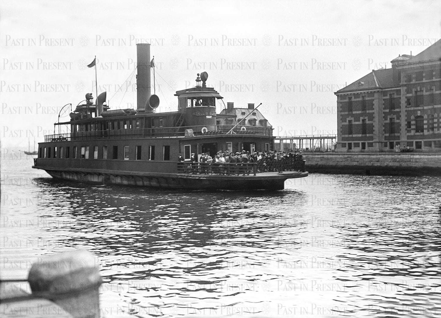 The Final Passage: Ellis Island Ferry to Manhattan, c.1900s, c.1900s