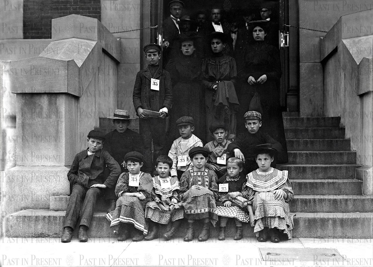 Children of Exile, Russian Immigrant Children Face the Unknown at Ellis Island, c.1900s, c.1900s