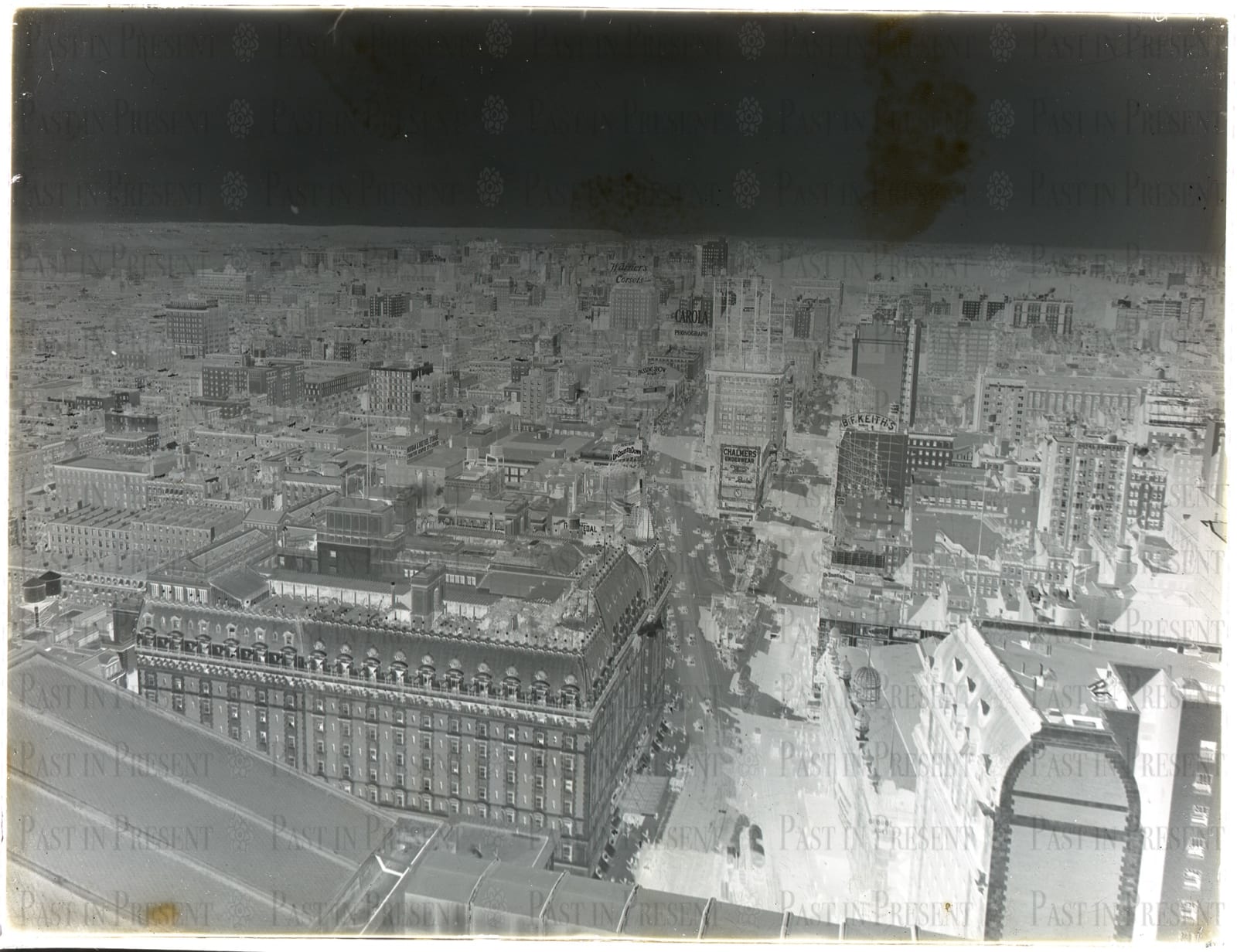 “Times Square Soaring Northward — New York City Skyline c. 1916”, 1916