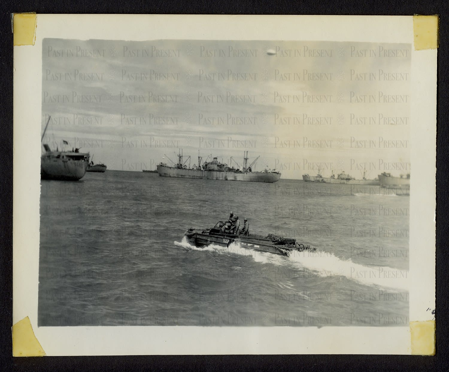 US D-Day Invasion Fleet Off Normandy Coast France 6.1944, 1944