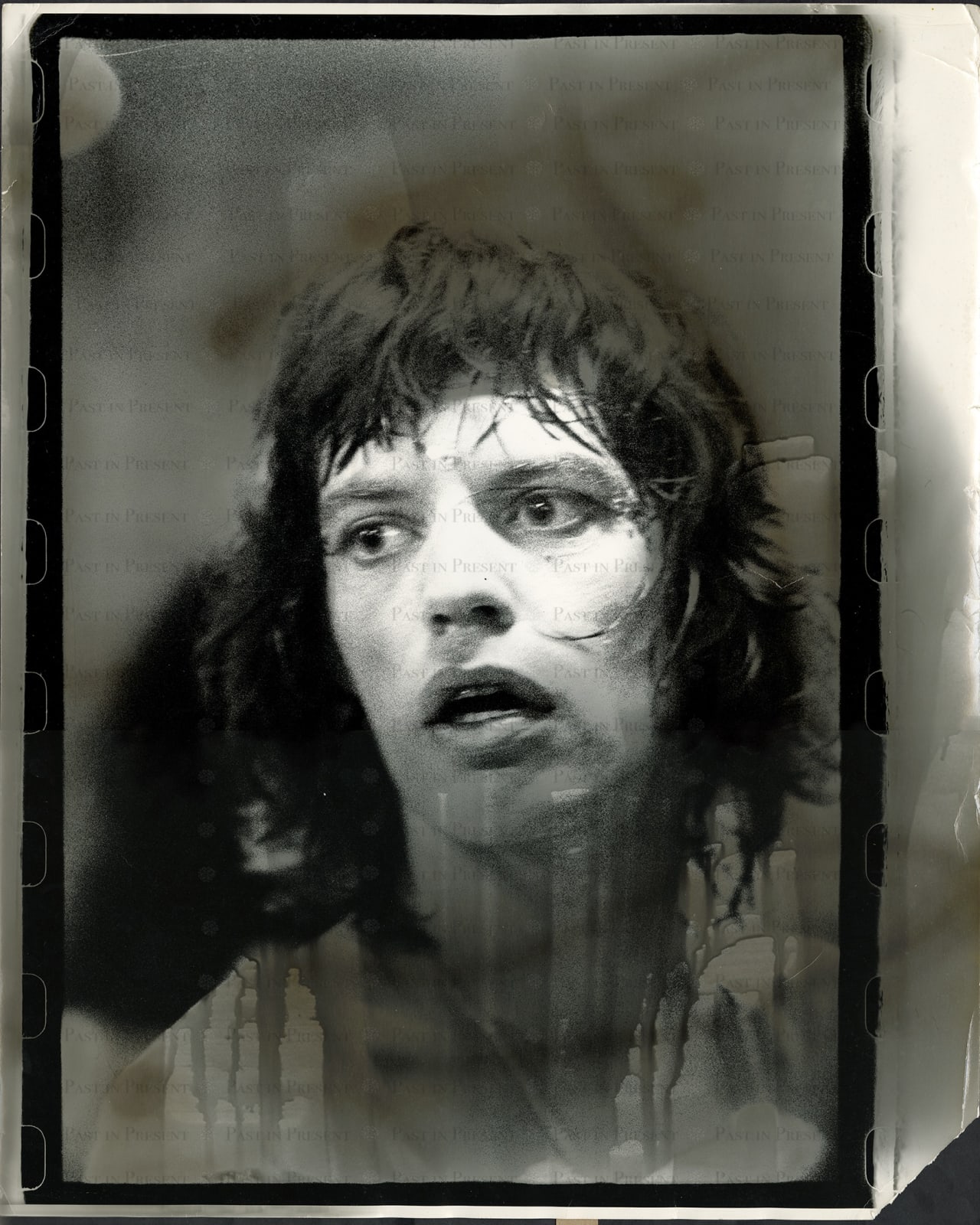 Peter Beard, Exhausted & Eternal – Mick Jagger in Stillness, Madison Square Garden 1972, 1972