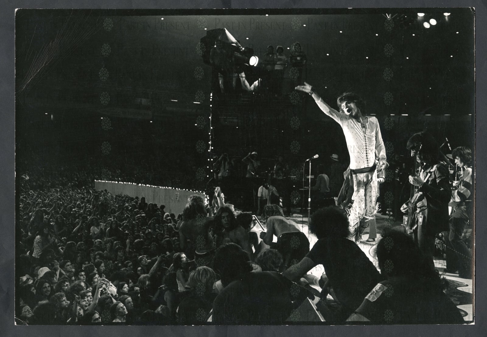 Peter Beard, Midnight Majesty: Mick Jagger Commands the Stage – Madison Square Garden, 1972 (Terry Southern Collection), 1972