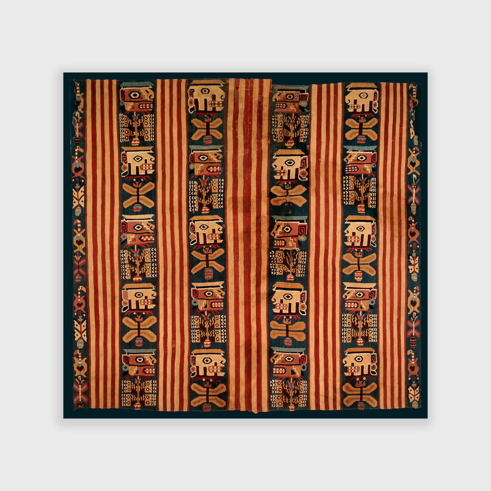 Nazca/Huari Culture, Representation of Butterflies and Shamanic Heads, Circa. 800 AD