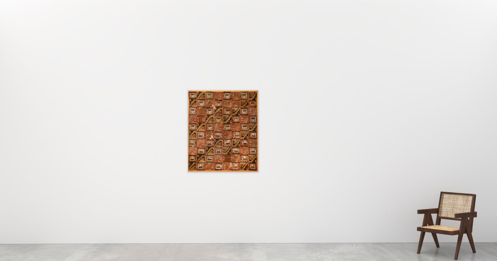 Huari Culture, Textile Panel (Skull Motif), Circa. 800AD