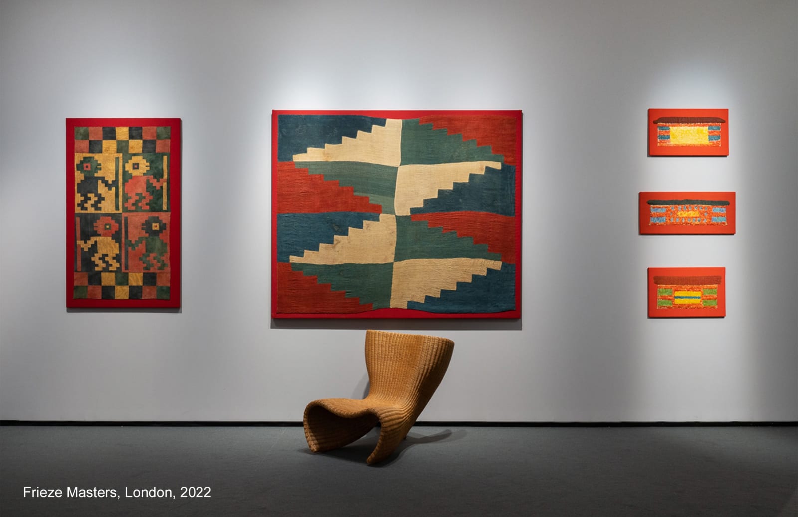 Nazca Culture, Abstract Feather Panel (related examples in the Albers' Foundation), Circa. 500AD