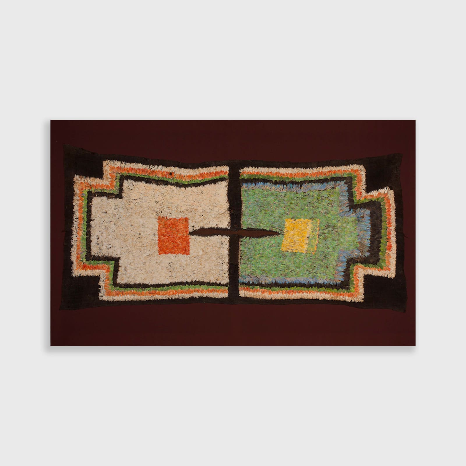 Huari Culture, Feather Tunic (Green and Beiges), Circa. 800AD
