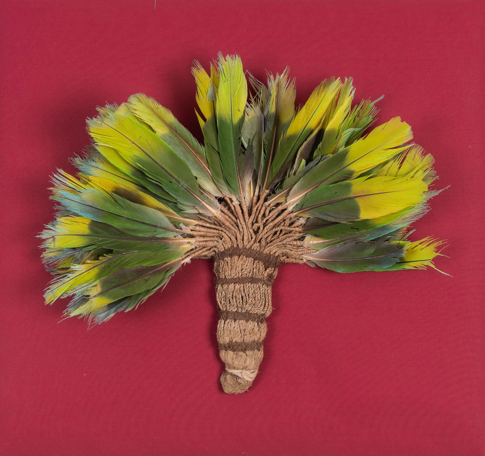 Nazca Culture, Feather headdress (Malachite green), Circa. 400AD