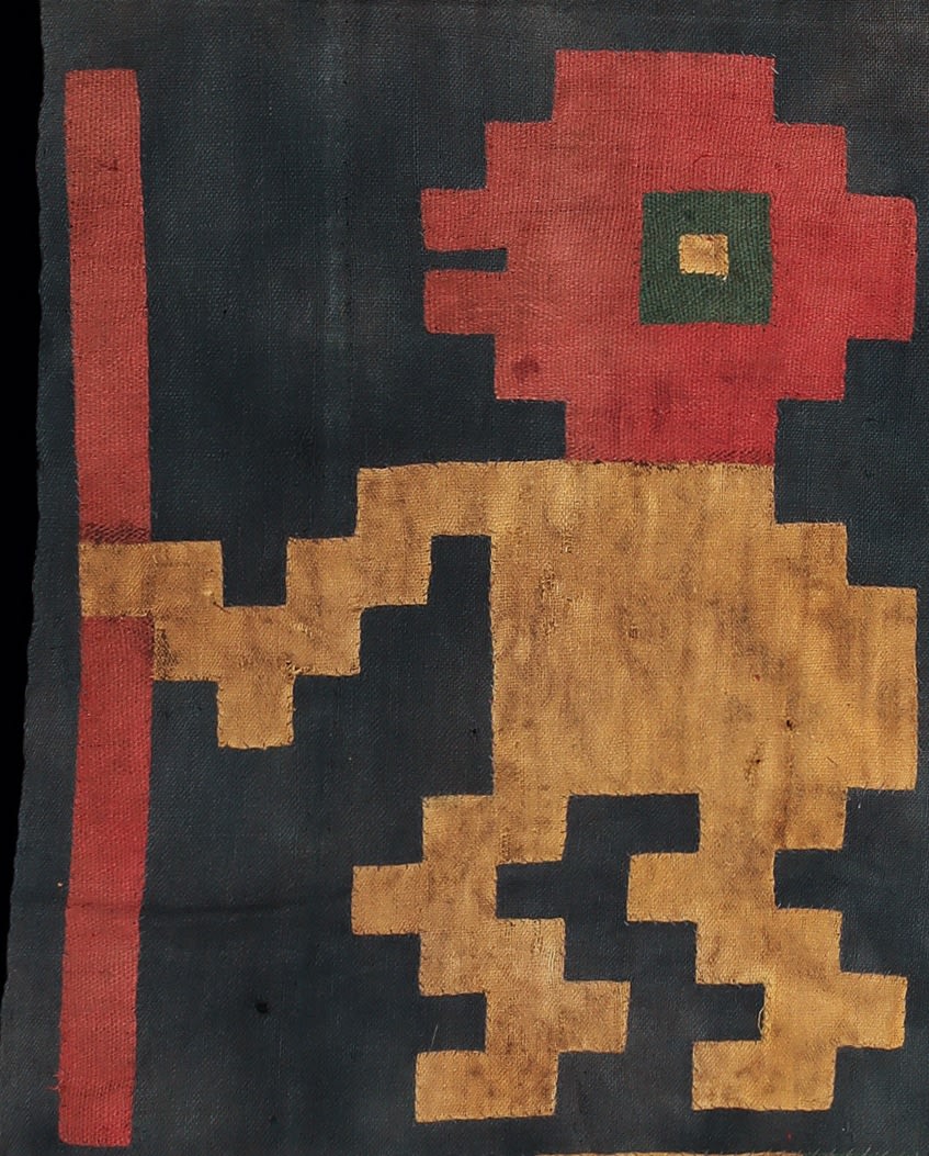 Nazca/Huari Culture, Nazca/Huari Four Figure Textile, Circa. 300 - 600AD