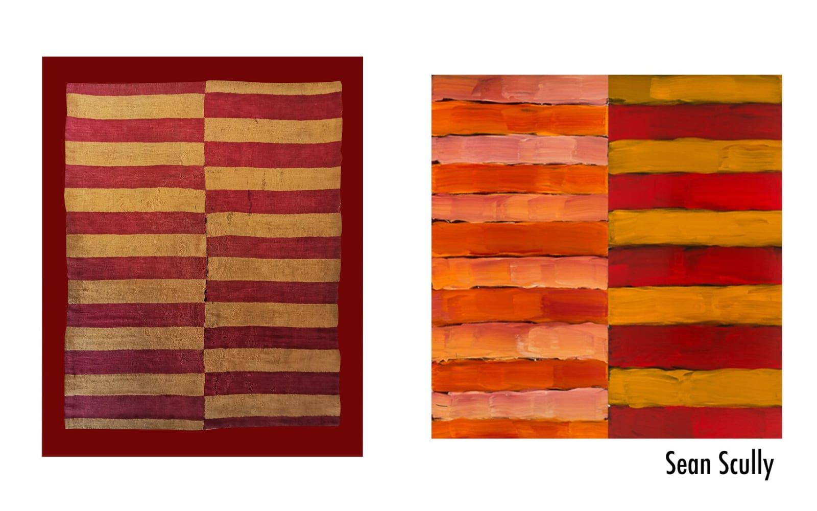 Nazca Culture, Striped Tunic, Nazca/Huari Red and Yellow/Green, Circa. 100AD