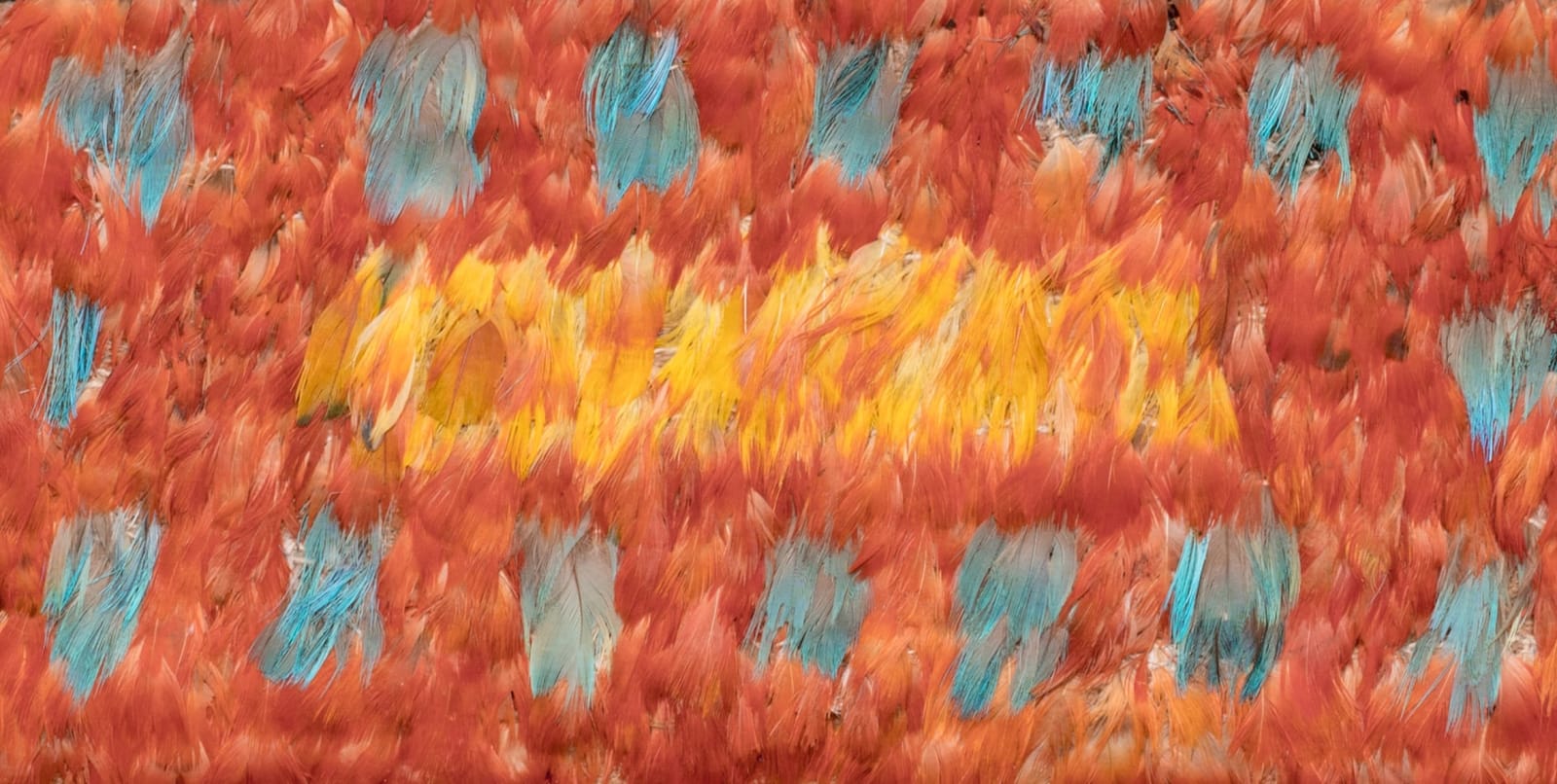 Nazca Culture, Abstract Feather Panel (related examples in the Albers' Foundation), Circa. 500AD