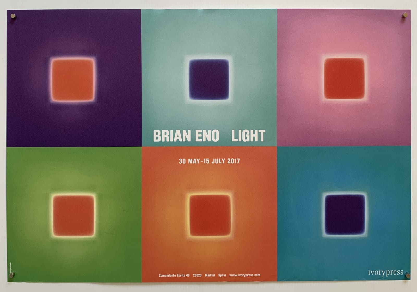 Brian Eno, 'Light' Exhibition poster, 2017