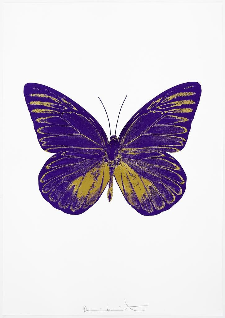 Damien Hirst, The Souls I - Imperial Purple/Oriental Gold, 2010