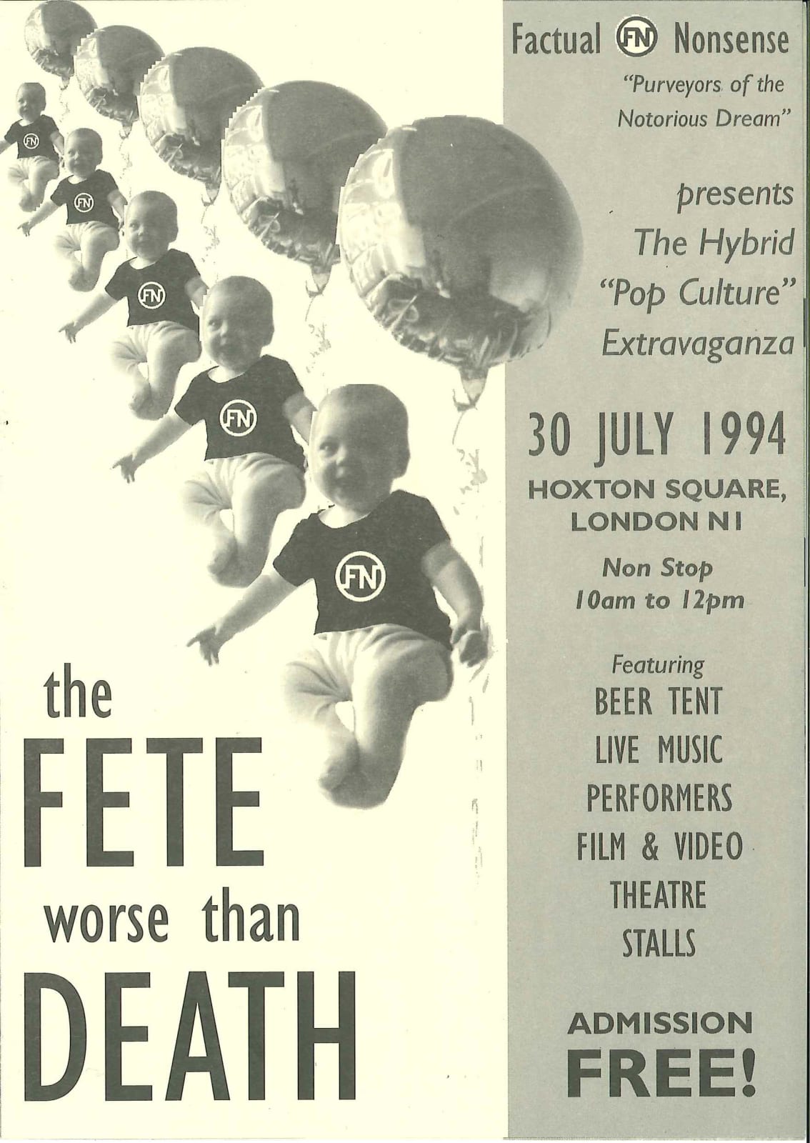 Factual Nonsense / Fete Worse Than Death pamphlet 1994
