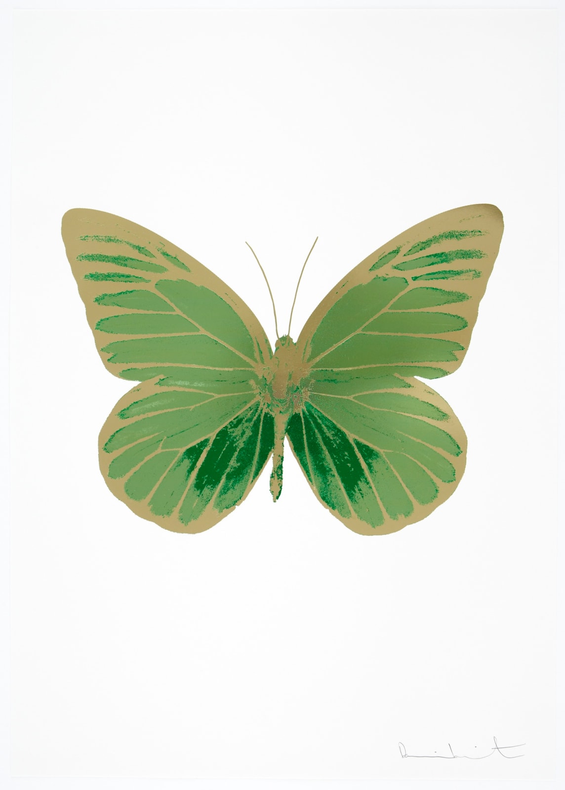 Damien Hirst, The Souls I - Leaf Green/Emerald Green/Cool Gold, 2010