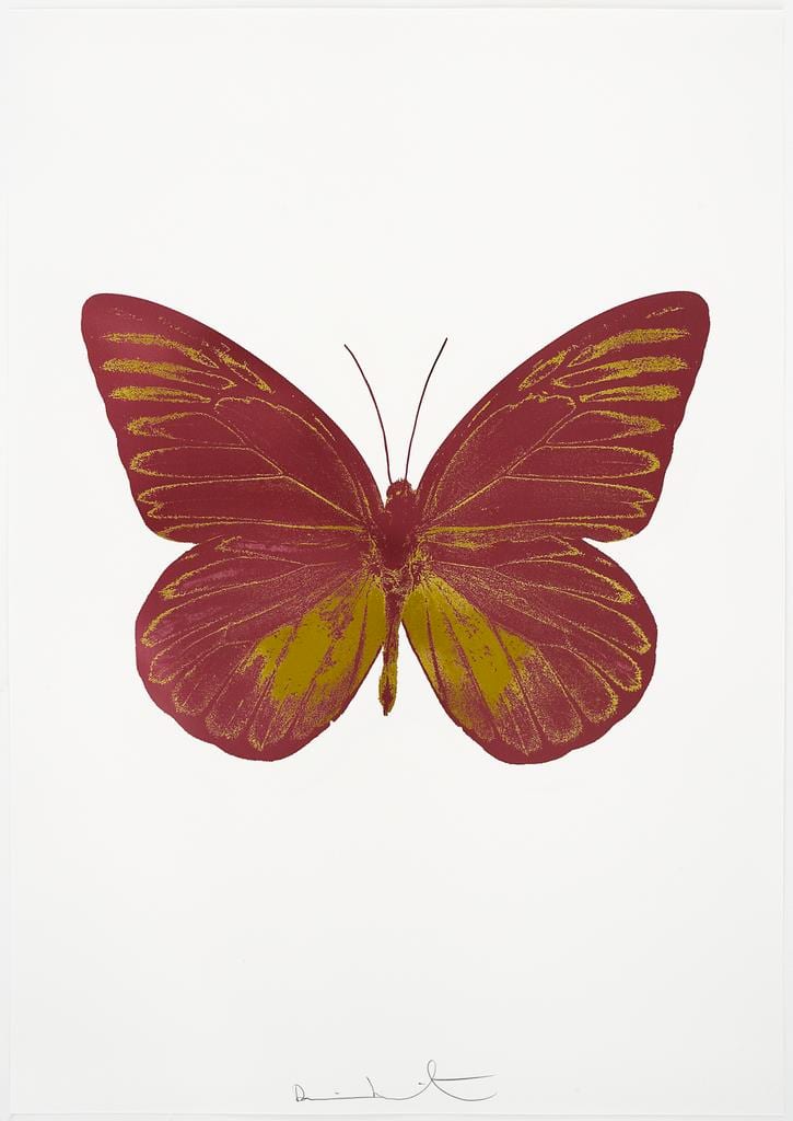 Damien Hirst, The Souls I - Loganberry Pink/Oriental Gold, 2010