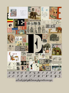 Peter Blake, The Letter E, 2007