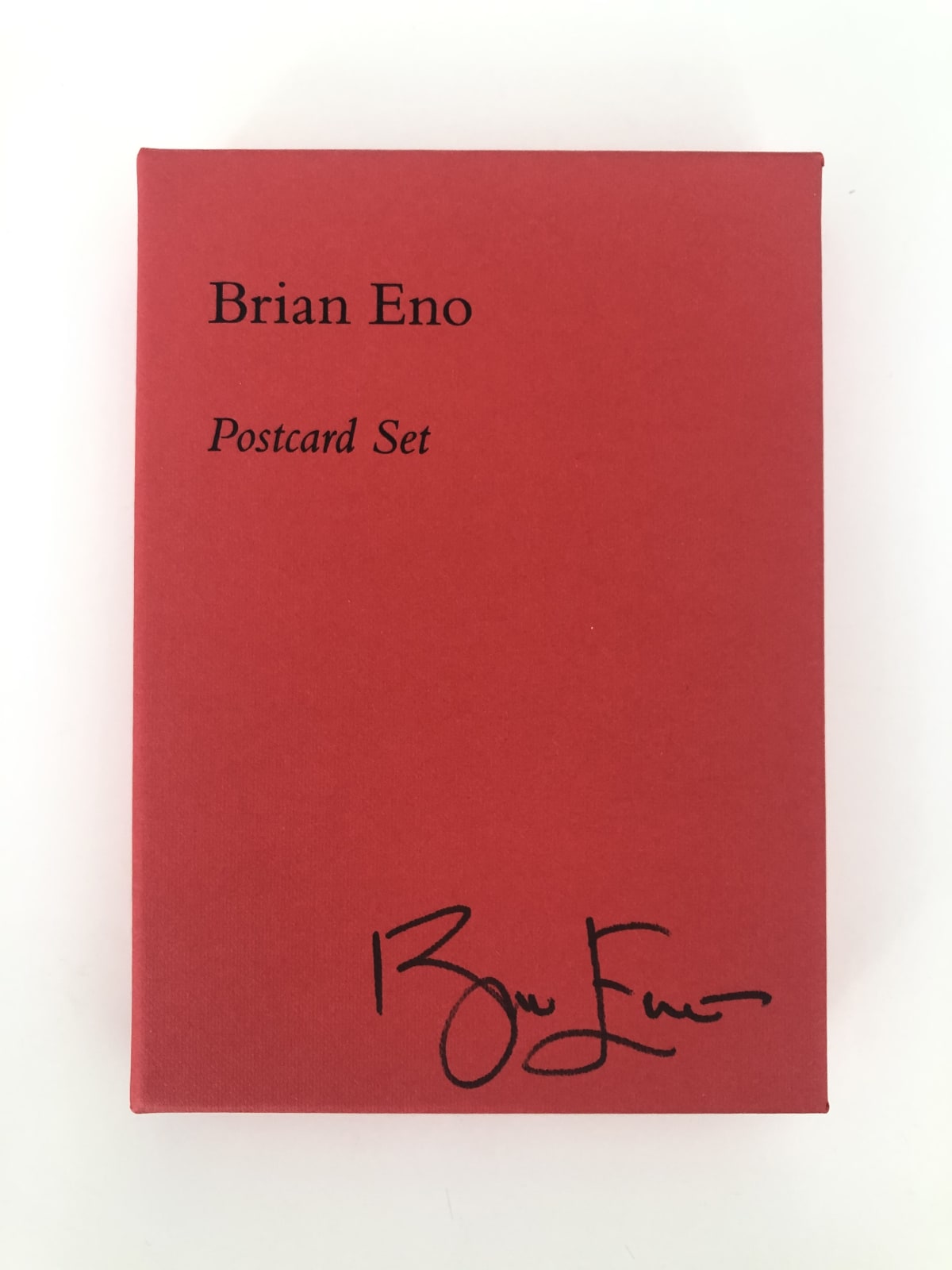 Brian Eno, Signed Postcard Set (Bright Red), 2020