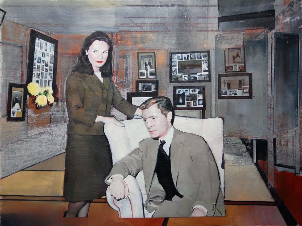 Andrew Hollis, Interior with Couple and Photographs, 2010