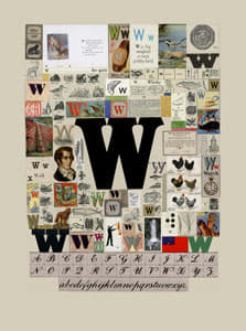 Peter Blake, The Letter W, 2007