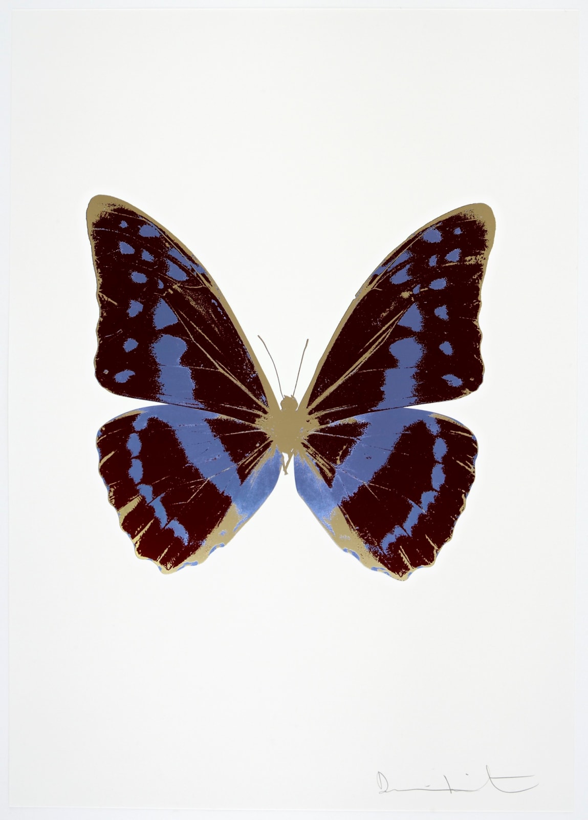 Damien Hirst, The Souls III - Burgundy/Cornflower Blue/Cool Gold, 2010