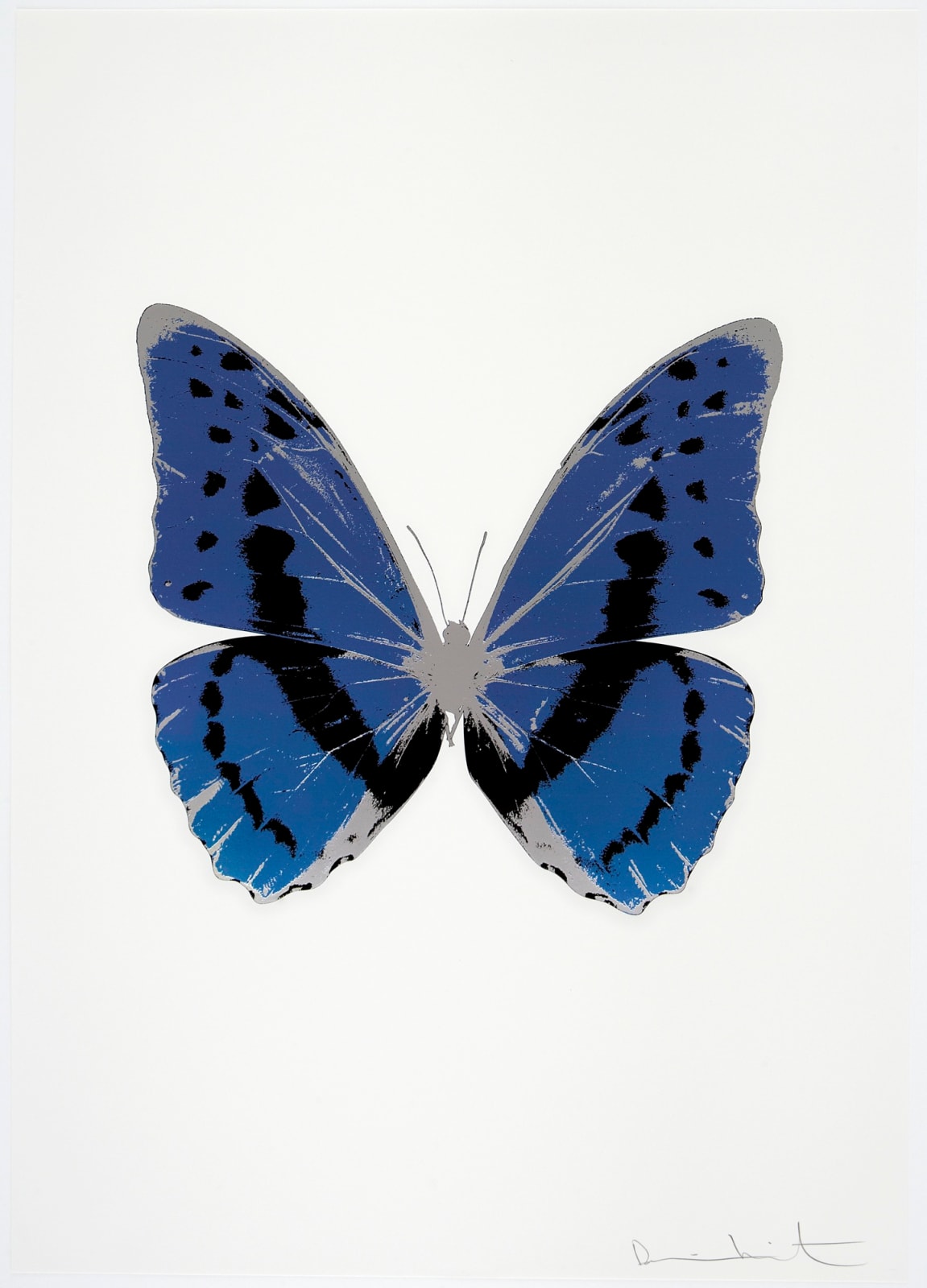 Damien Hirst, The Souls III - Frost Blue/Raven Black/Silver Gloss, 2010