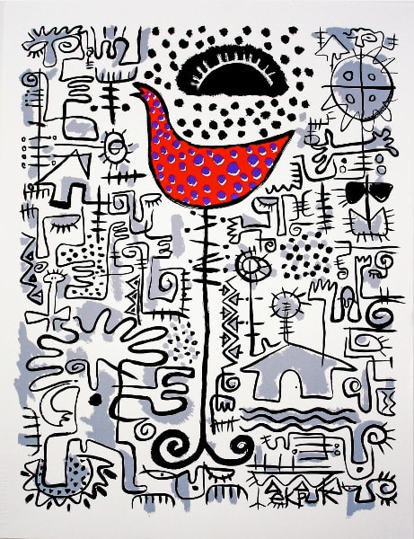 Victor Ekpuk, Cockcrow at Dawn, 2006