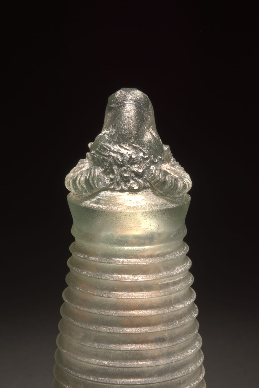 Achaemenid Glass Rython with Head of Ram, Achaemenid Glass Rython with Head of Ram, Ca. 500-400 BC