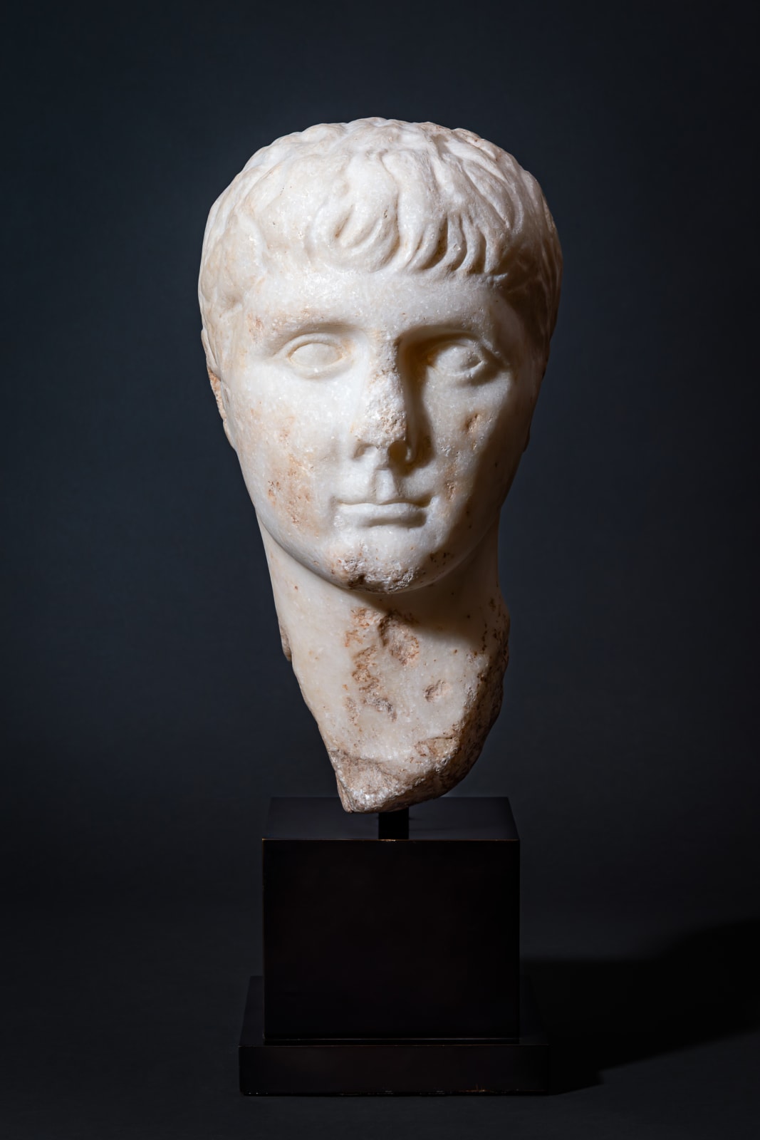 A Roman Marble Head of Gaius Julius Caesar, Ca. AD 1-50