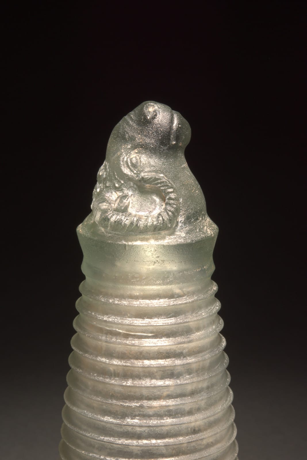 Achaemenid Glass Rython with Head of Ram, Achaemenid Glass Rython with Head of Ram, Ca. 500-400 BC