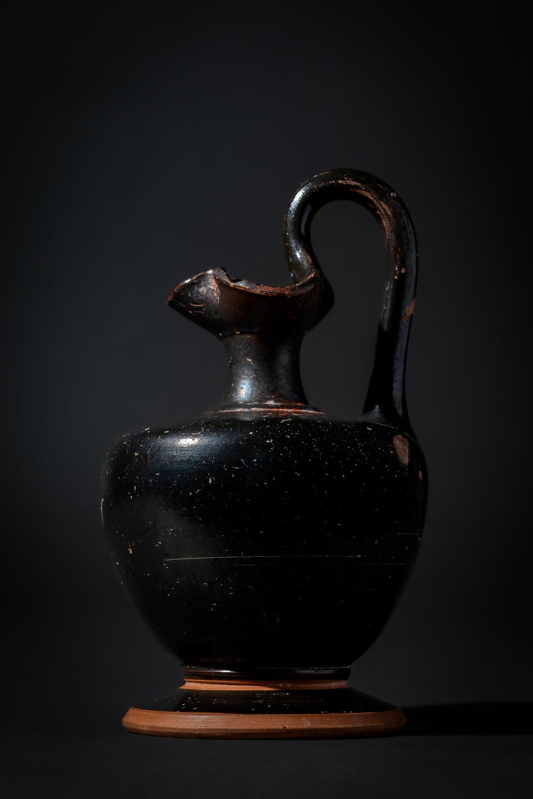 Greek Black Glazed Oinochoe, Ca. 400 - 300 BC