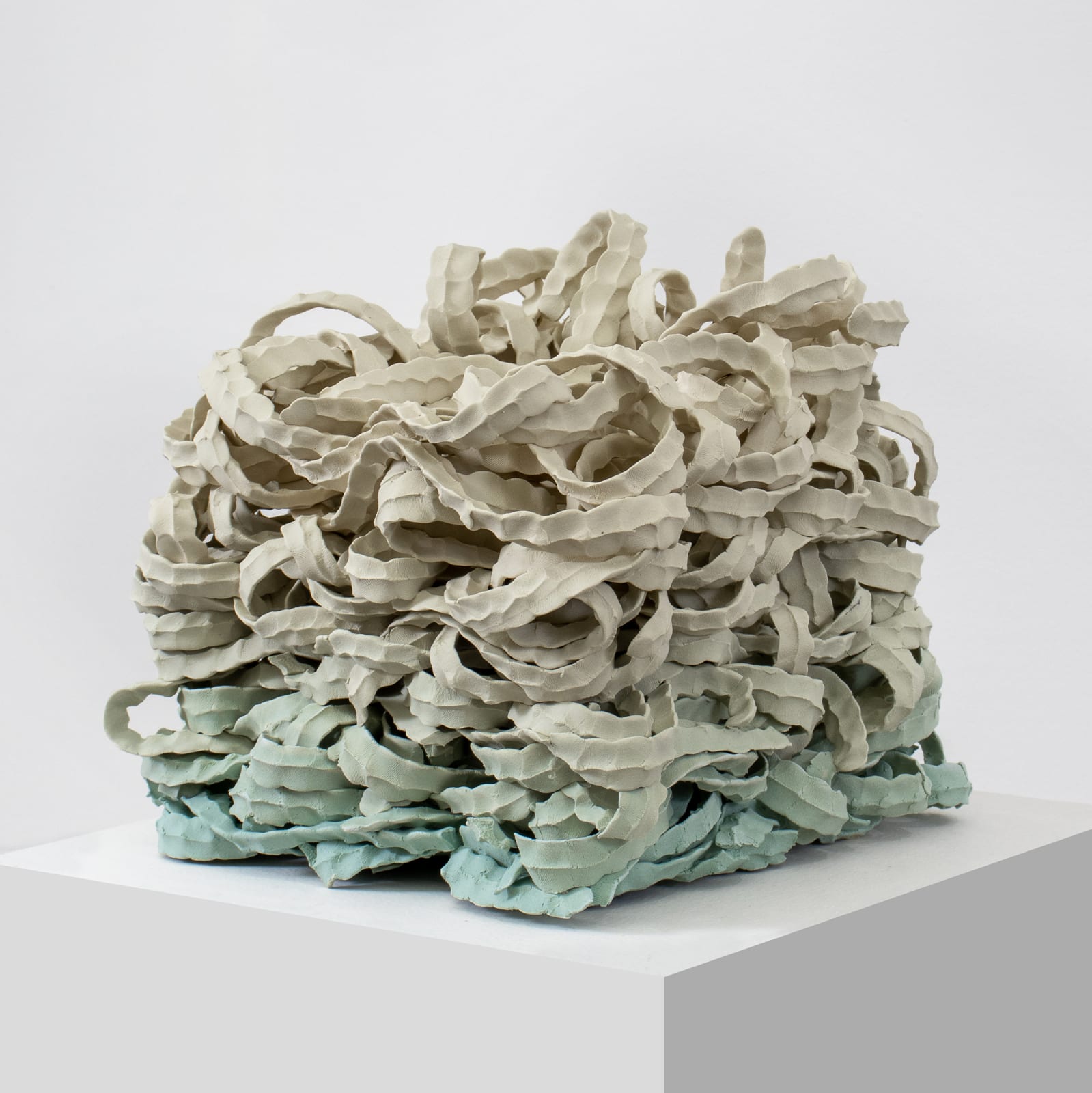 Ara Koh, Teal Curls, 2024