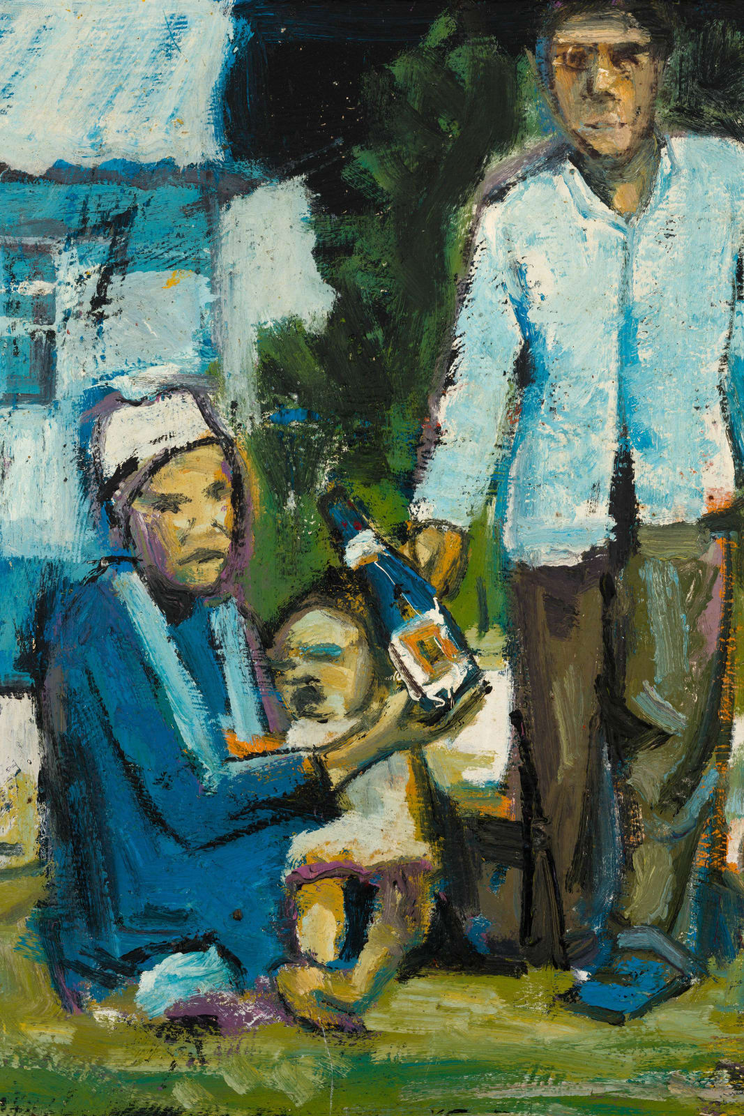 Ephraim Ngatane, Family Group, 1969