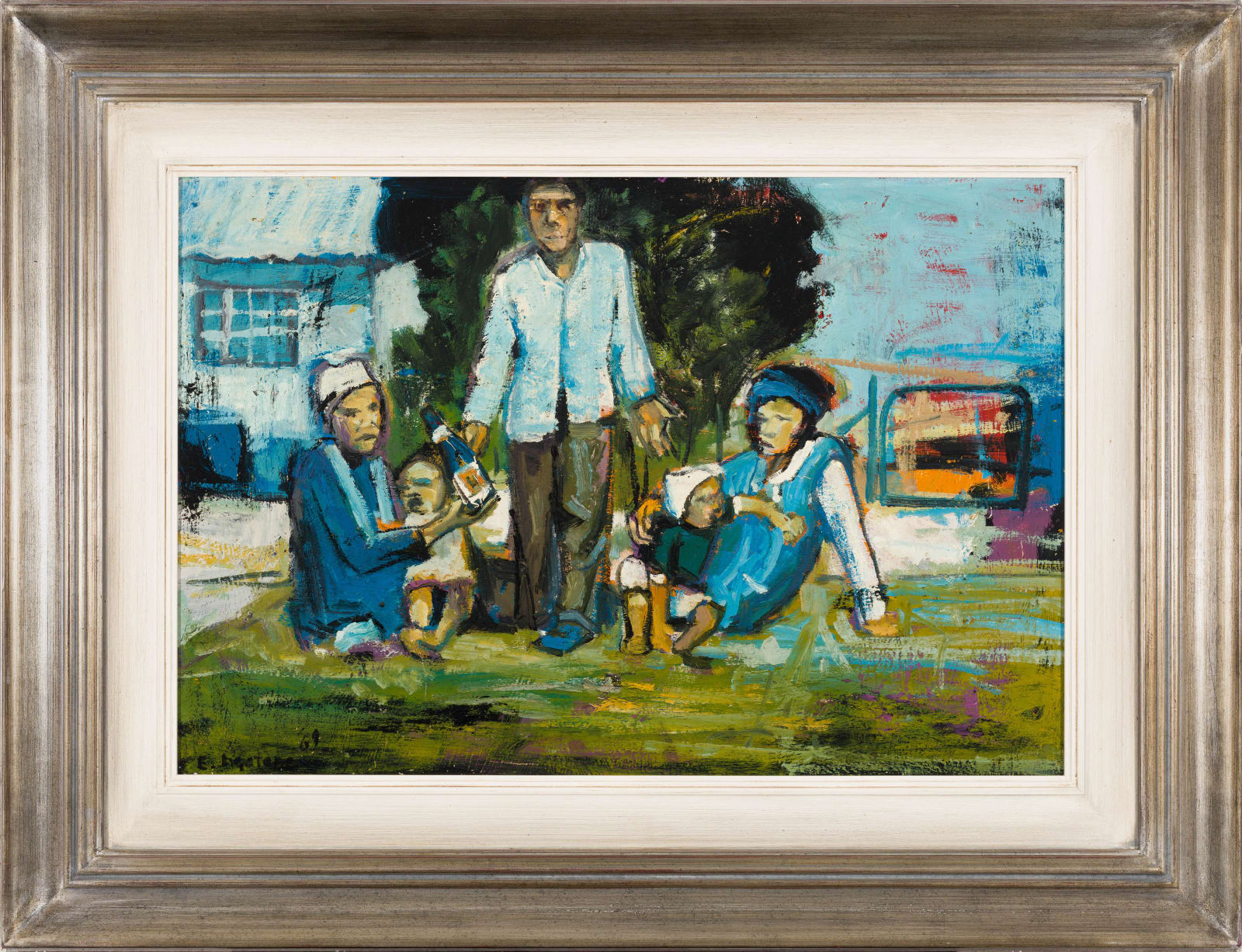 Ephraim Ngatane, Family Group, 1969