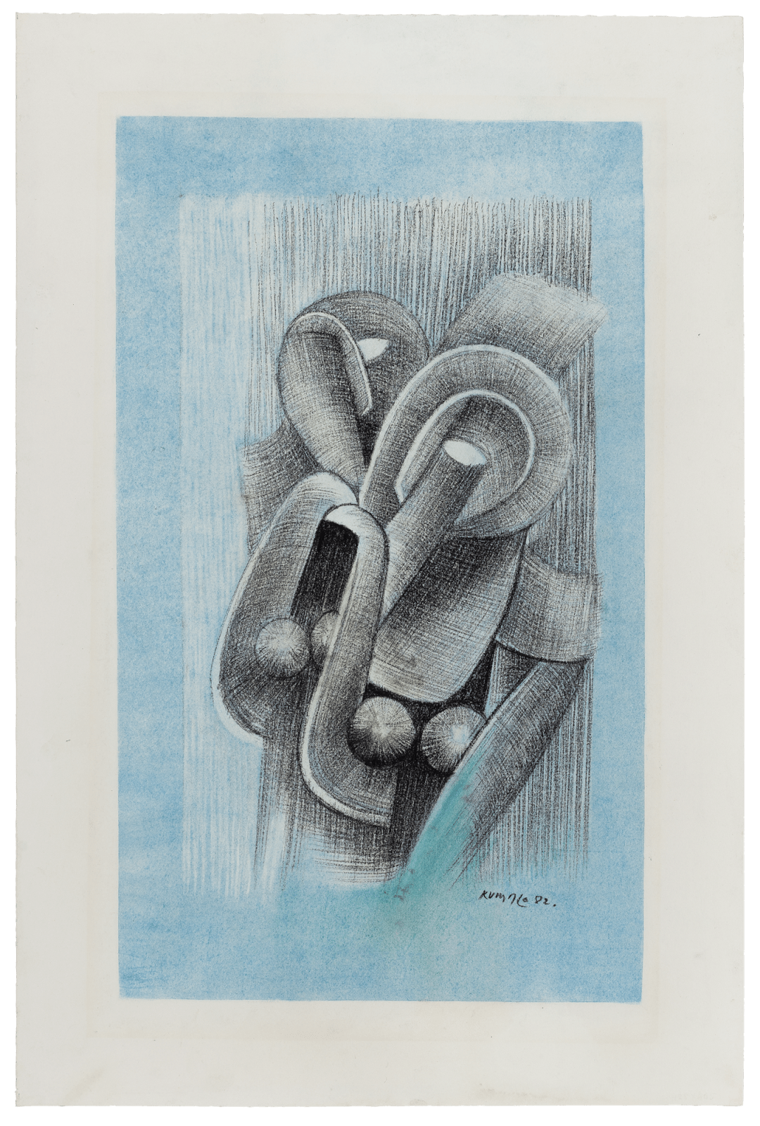 Sydney Kumalo, Untitled (Study for sculpture I), 1982