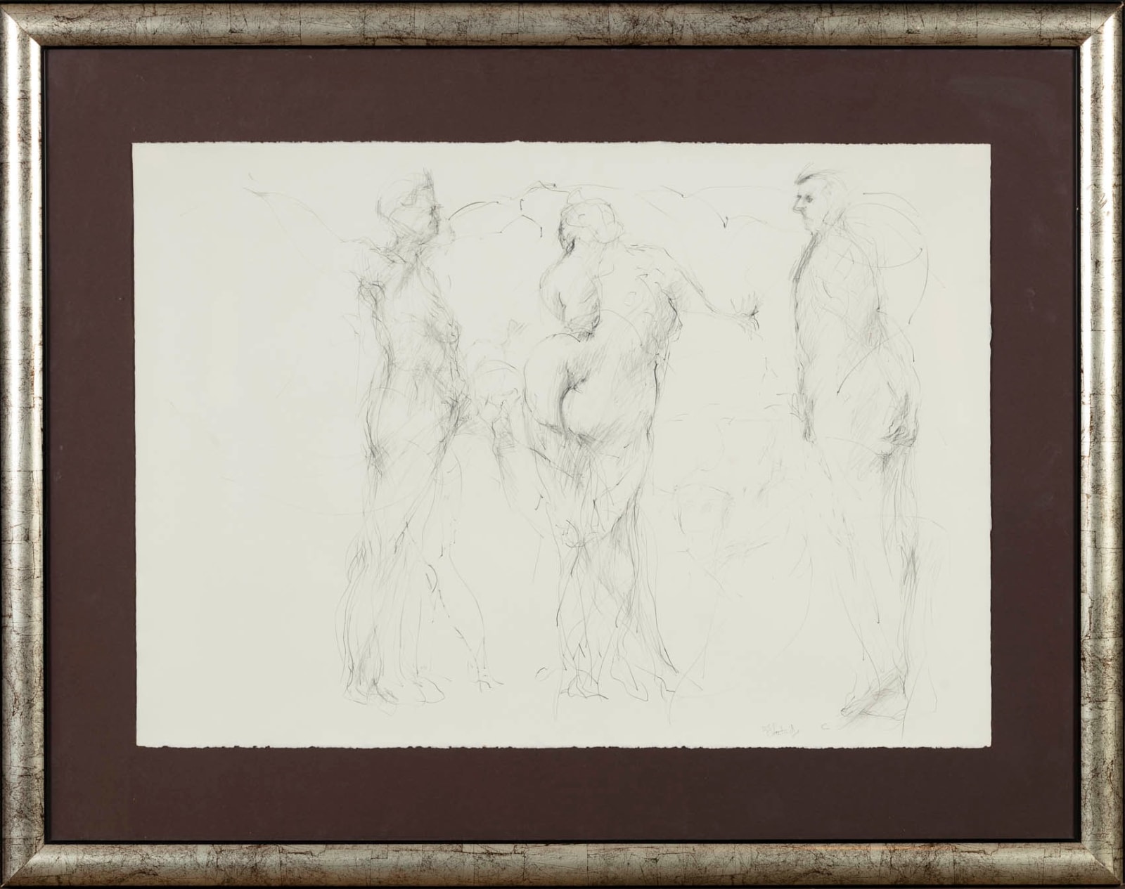 William Kentridge, Untitled (Three figure studies)