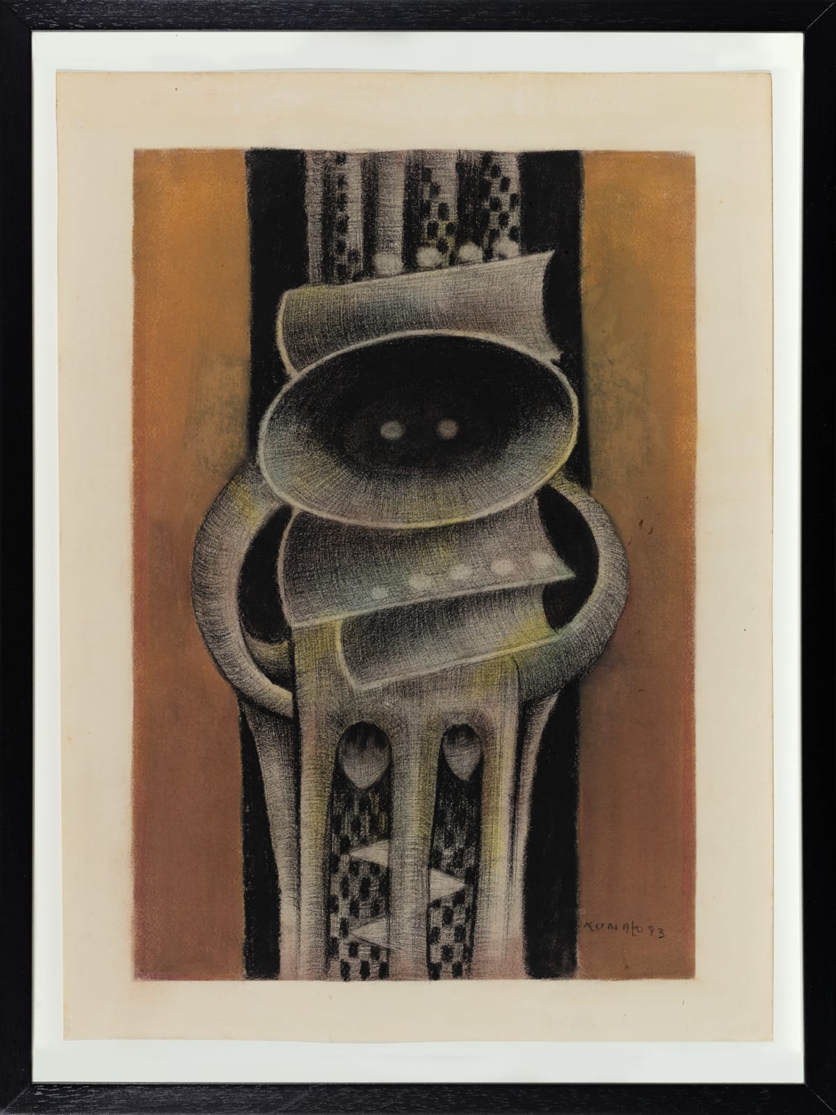 Sydney Kumalo, Untitled I (Drawing for wall relief sculptures), 1983